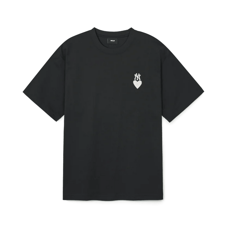 ☆MLB☆HEART SMALL LOGO OVER FIT T-SHIRT 男女兼用 韓国 半袖 org.jpg