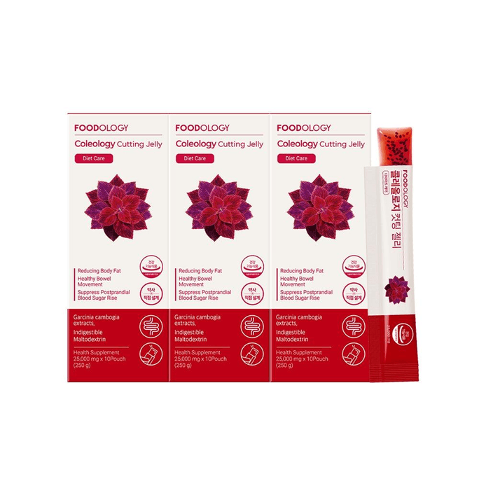 Coleology Cutting Jelly 250g(25g X 10 Sticks)*3boxes