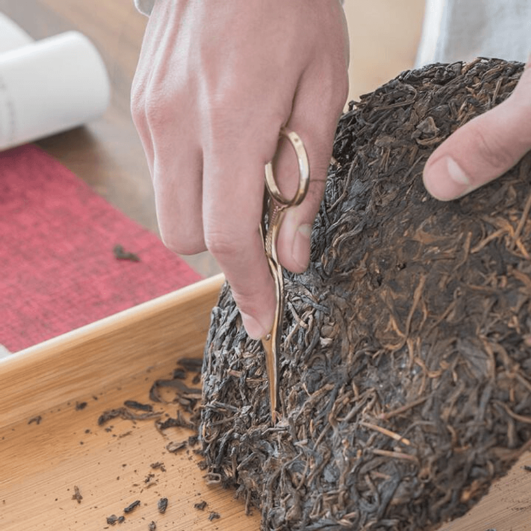 【中国直邮】 南山先生 仙鹤铜色大号茶剪 1 件 3