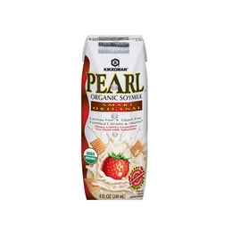 日本KIKKOMAN萬字牌 PEARL有機高鈣豆奶 原味 240ml USDA認證