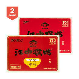 Jiangzhong Hougu Breakfast Rice Cereal Value Pack (Original+Black Sesame) 900g