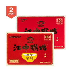 Jiangzhong Hougu Breakfast Rice Cereal Value Pack (Original+Black Sesame) 900g