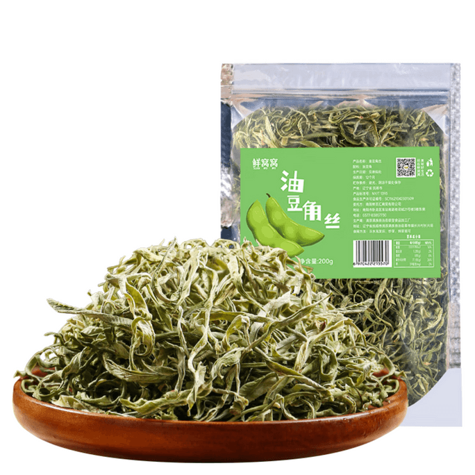 【中国直邮】 鲜窝窝  油豆角丝  东北特产干豆角丝干货日晒豆角丝农家干菜架豆角干 200g