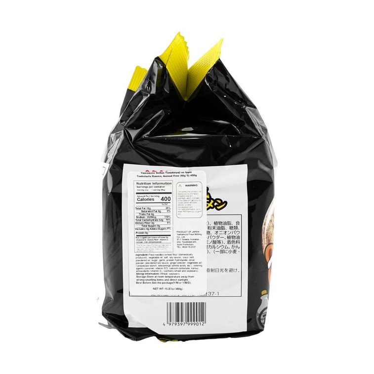 Tanuki Oyaji no Ippin Tonkotsu-fu Ramen - Instant Noodles , 5 P , 15.87 oz 3