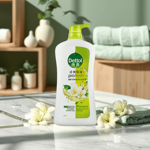 Green Tea & Jasmine High Moisture Shower Gel, 33.5 oz, 12-Hour Odor Control & pH Balanced, Packaging May Vary