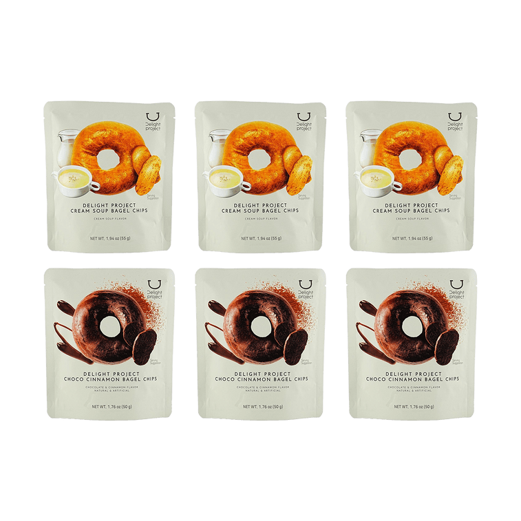 【線上獨家】韓國DELIGHT PROJECT 奶油濃湯貝果片 55g【Olive Young貝果片】【低卡健康小點心】 5