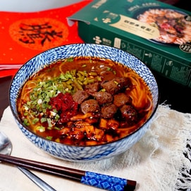 王家碼頭 常德牛肉粉 441g【湖南常德特色】【 湯鮮味美 柔順爽滑 道地米粉】