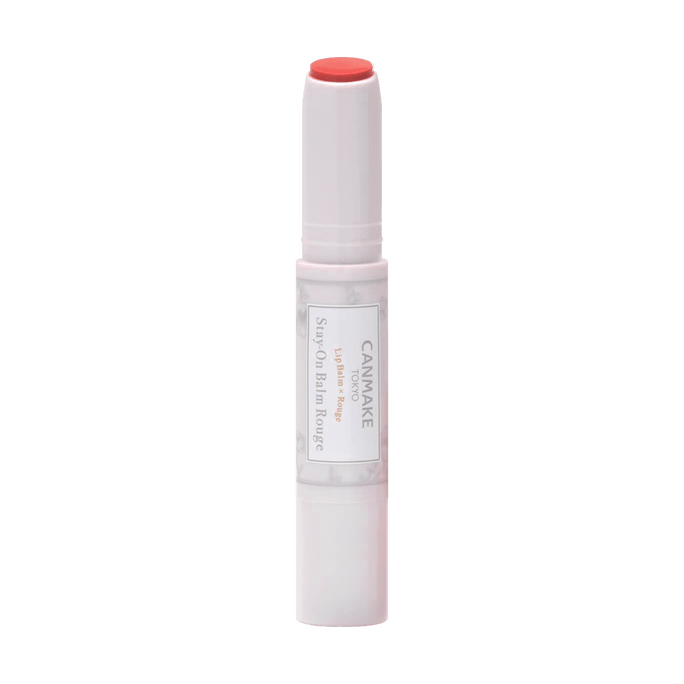 日本CANMAKE 高保湿抗UV防晒持久滋润唇膏 丝滑丰润唇膏 SPF15 #03 自然水红色
