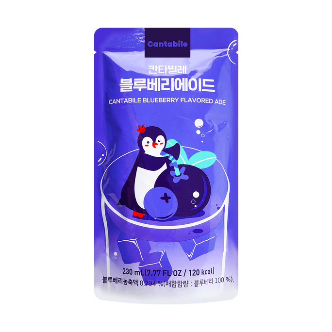 블루베리에이드 파우치백 230ml