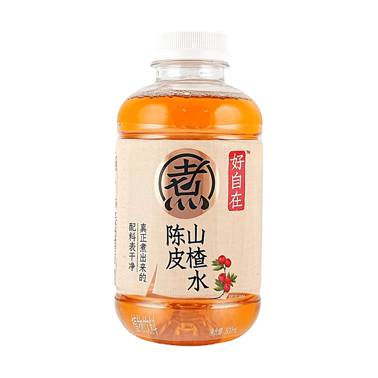 元气森林 好自在 陈皮山楂水 植物饮料 500ml【酸甜清爽 解油解腻】【配料干净低卡0脂0添加剂】 5