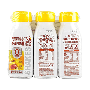 Product: Banana Dragon Fruit Chia Seed Smoothie Fermented Yogurt 7.44 fl oz*3 Bottles【0 Sucrose, Low Calorie,Dietary Fiber】