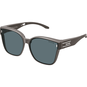 Square Large-Frame Folding Prescription Glasses Brown FD496-SV319