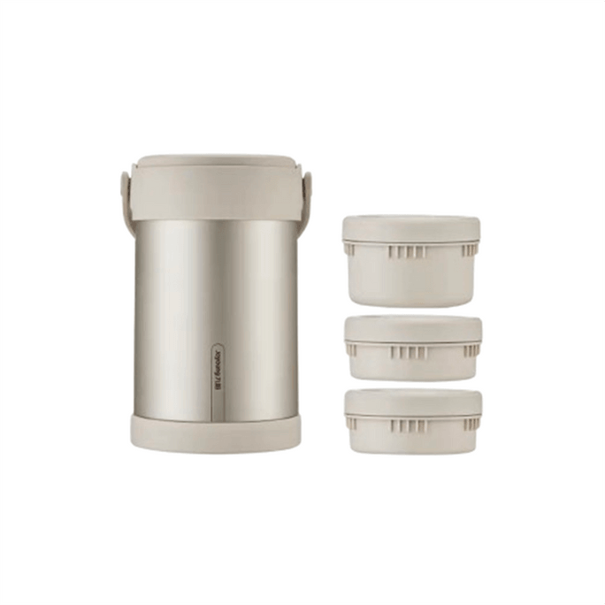 【中國直郵】 九陽 保溫便當上班族保溫桶不鏽鋼便當盒餐盒餐盒學生專餐 榛果金-2.0L