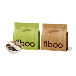 【香港直邮】 FIBOO 超模代餐奶昔粉组合装 280g*2袋【可可+牛油果】 高蛋白饱腹 营养速食早餐晚餐 便携小袋装