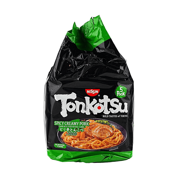 Spicy Creamy Pork Tonkotsu Ramen 4.58oz*5 packs 【Bold Tastes of Tokyo】【Spicy & Creamy】【No Artificial Flavors】 6
