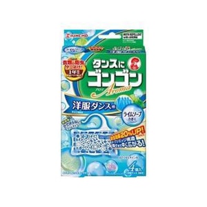 【日本直郵】 日本 KINCHO 金鳥 衣櫃用防蟲劑石灰皂香氣 4個
