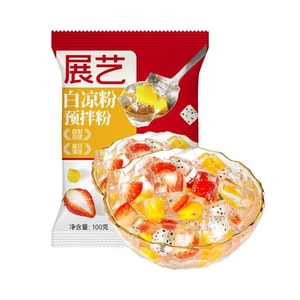 White Liangfen baking special summer cooling snack, jelly powder for home use, ice powder, ice jelly, grass jelly for milk tea shop, 100g per bag