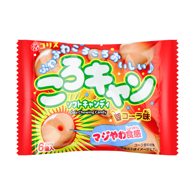 日本CORIS  汽水软糖果 可乐味 6枚 14g