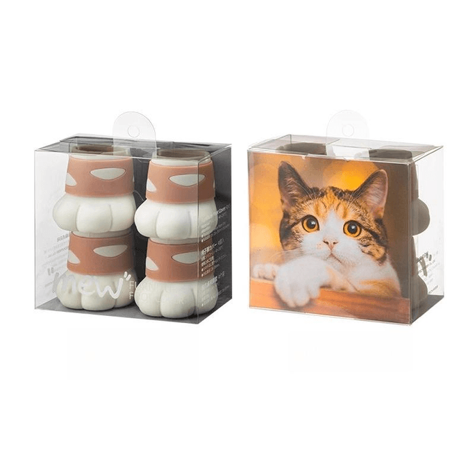 Frost Mountain Silicone Cute Cat Paw Table Footrests 4 Pieces *1 Piece