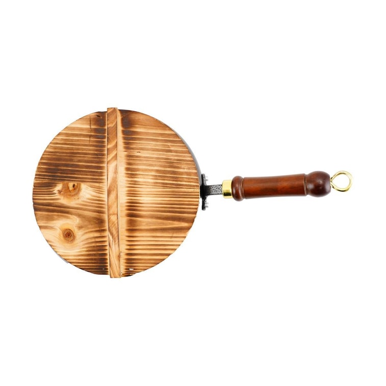 Poêle à frire avec couvercle en bois, 24 cm 8
