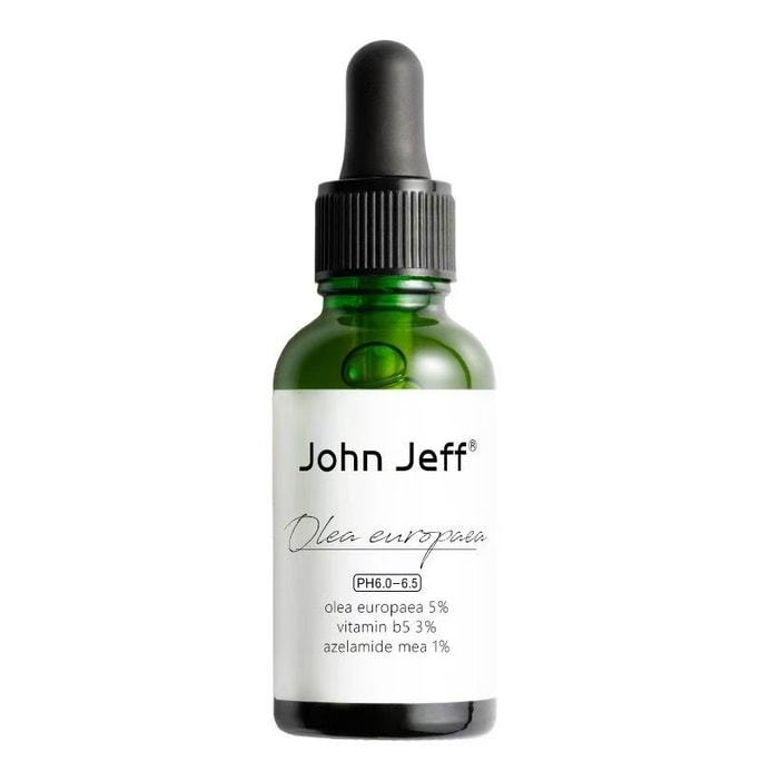 【中国直邮】 John Jeff 油橄榄精华液15ml 【敏皮版】 强韧屏障舒缓退红