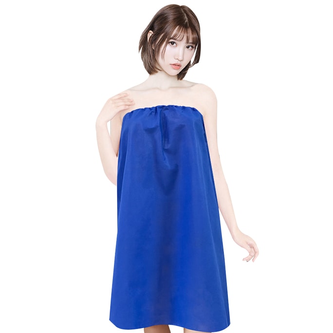 Disposable chest-wrapping bath towel  Female style  blue   1  bag