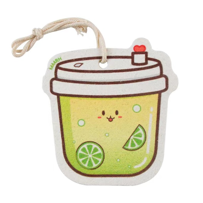 Lovely Natural Wood Pulp Cotton Rag Do The Dishes Decontamination-Lemon tea 1Pc