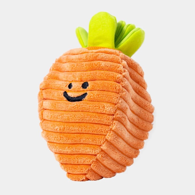 Crinkle Paper Dog Chew Toys Interactive Treats Plush Toy Pet Toy Carrot 20*10cm