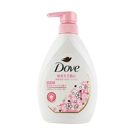 日本DOVE多芬 櫻花香氛按壓沐浴露 綿密泡沫 溫和滋潤 470g