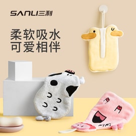 サンリ吊り下げ式ハンドタオル、「放浪の空鴨」スタイル、漫画柄タオル、速乾性と吸水性に優れています。