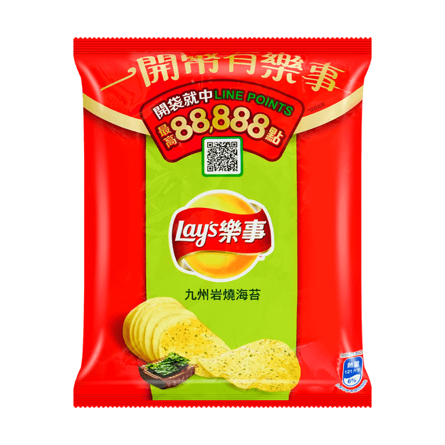 台湾乐事九州岩烧海苔口味洋芋片43g 亚米