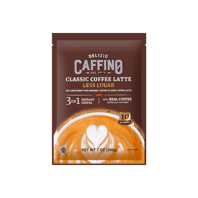 印尼Delizo Caffino 3-N-1 少糖咖啡 200g