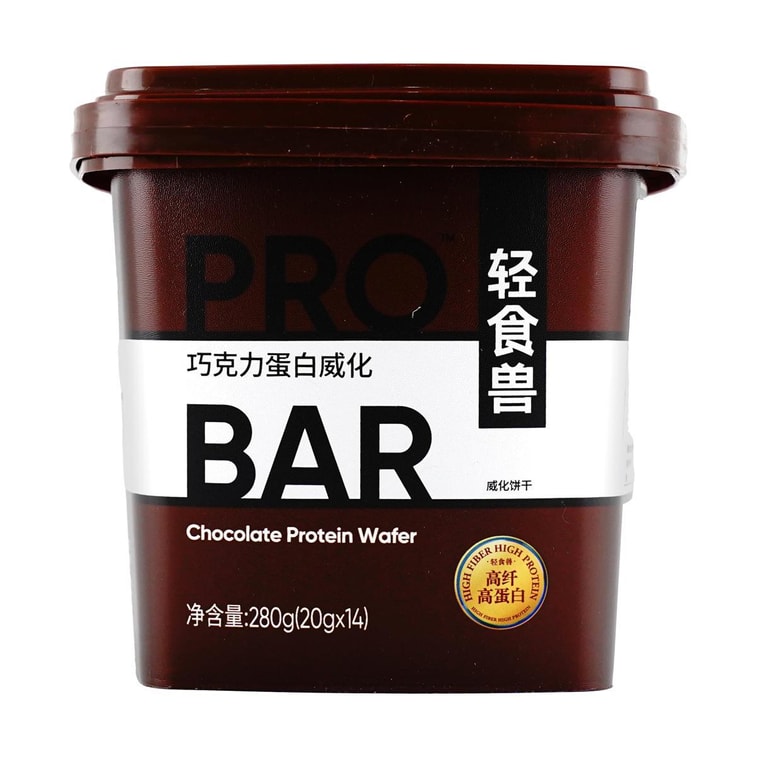 バレルパックド プロテインウエハースバー 高繊維 食事代替クッキー ブラックチョコレート味 14本入り【1本あたりタンパク質5.1g】 7