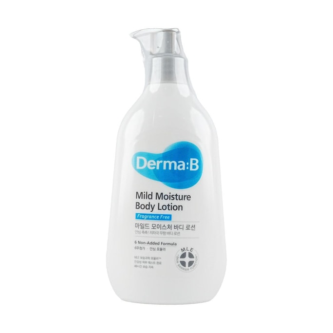 韩国DERMAB得妈贝 温和保湿身体乳 48小时持久保湿 补水嫩滑  400ml 儿童孕妈敏感肌皆可用 #无香型 【化解推荐】
