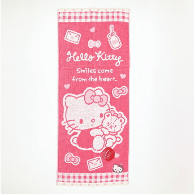 ハローキティ スポーツタオル ピンク 日本直送】サンリオ スポーツタオル【ピンク ハローキティ】 - Yami
