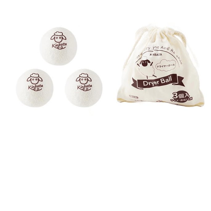 【中国直邮】 日本 KINBATA 木幡烘干羊毛球防缠绕烘干机专用衣服防褶蓬松7cm3个*1袋