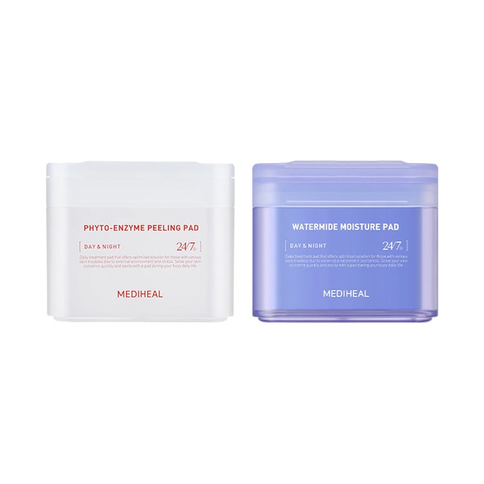 MEDIHEAL Day & Night Toner Pad Duo Pore Care/Dryness
