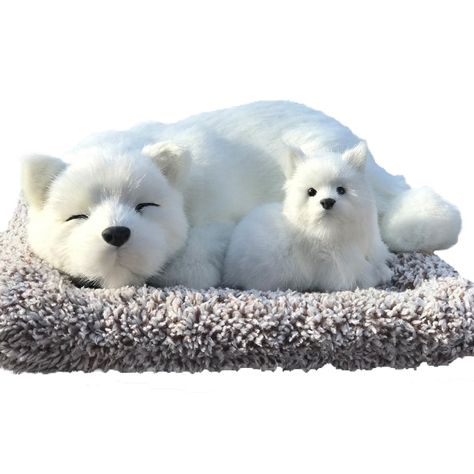 Car Ornament Simulation Sleeping Dog Air Fresher Bamboo Charcoal Bag Activated Carbon Samoyed Awake 1 pcs