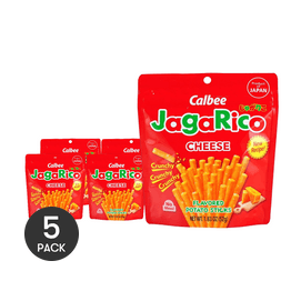 JagaRico Potato Sticks Double Cheese Flavor, 1.83 oz *5【5 Packs】