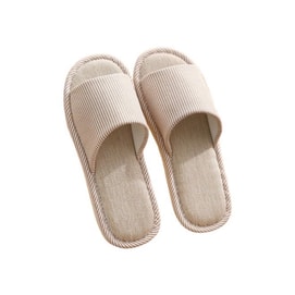 EVA 亚麻拖鞋 凉鞋 防滑防臭 浴室拖鞋 【亚麻吸汗不脚臭】38-39码 适合 37-38码人群