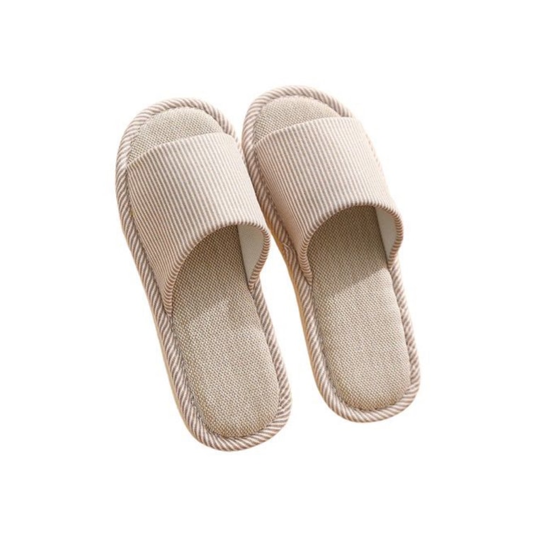  EVA 亞麻拖鞋 涼鞋 防滑防臭 浴室拖鞋 【亞麻吸汗不腳臭】38-39碼 適合 37-38碼人群 3
