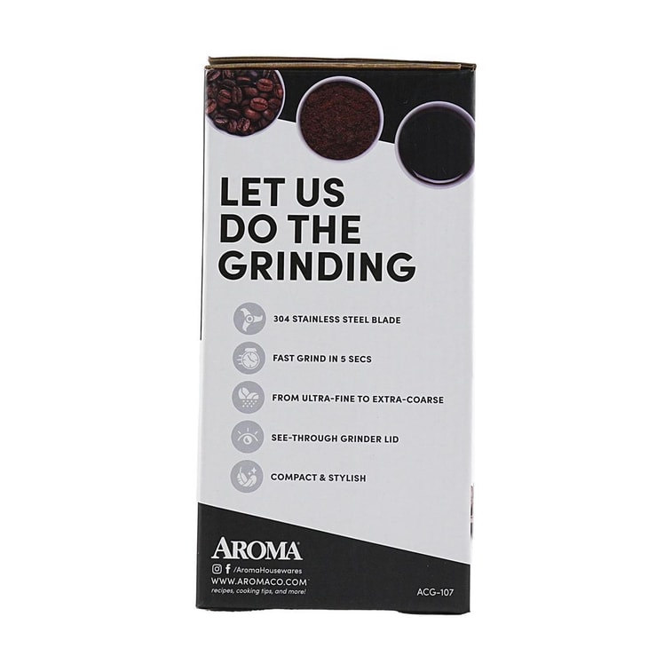 Mini Electric Compact Coffee Grinder White 10