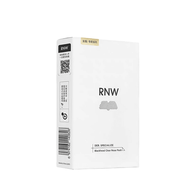 韓國 RNW 去黑頭鼻貼組合 一導一縮 導出黑頭 收縮毛孔 鹼性導出類磨皮鼻貼 10片