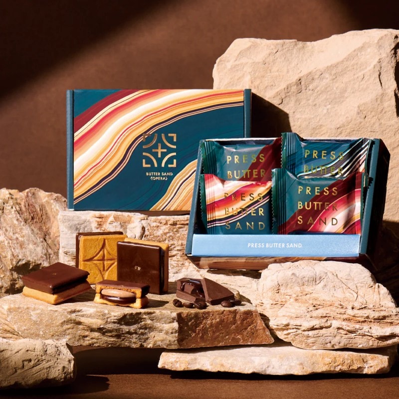 【日本直邮】 日本 press butter sand 2026年情人节 期间限定  咖啡x巧克力夹心黄油饼干 4个装
