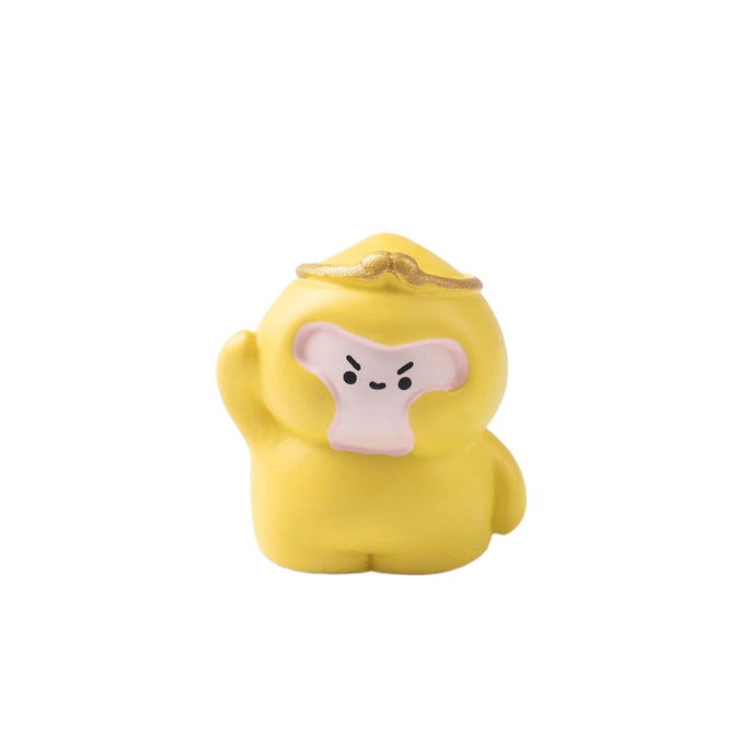 【中国直邮】 在玩 西游记西天取经小摆件玩偶 萌萌小悟空 2.6*2.3cm