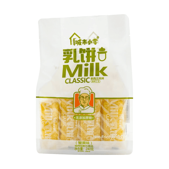 城市小零 乳饼 牛奶米饼米果 蟹黄味 240g