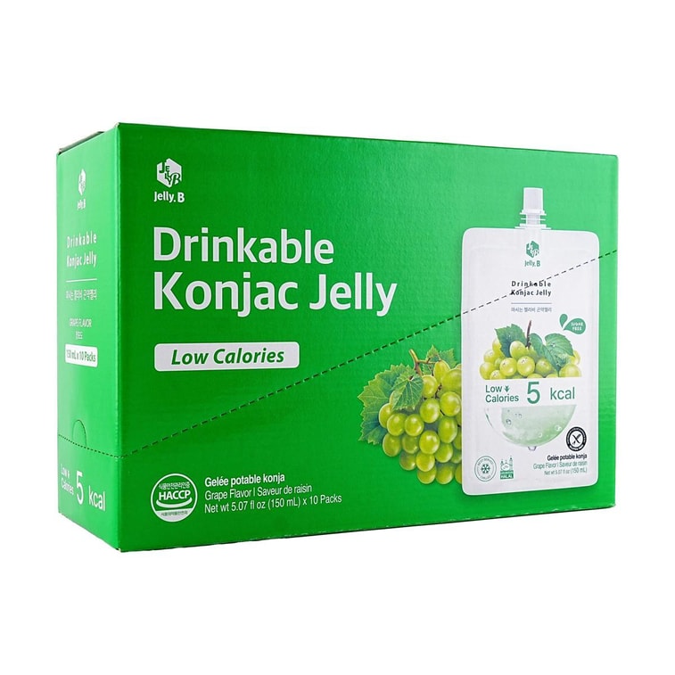 こんにゃくゼリー グレープ味 10個×2個 - 砂糖不使用 ゼロカロリー＆低脂肪 満腹感スナック【バリューパック】 5