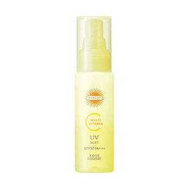 日本KOSE高絲 複合維生素防曬噴霧 臉部&身體&頭髮防曬精華 SPF50+ / PA++++ 60ml 防曬傷瑕疵粗糙 保濕水潤透亮 抗老抗氧防水 輕盈不黏膩 無需卸妝