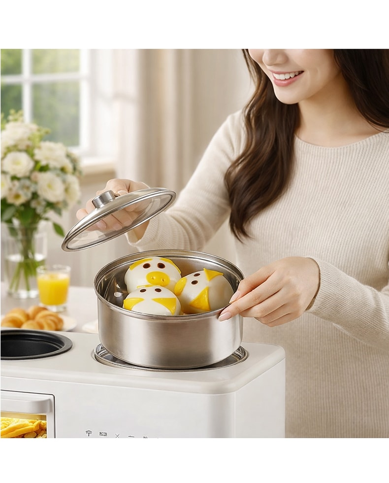 元谷 懶人早餐神器 四合一多功能早餐機 多士爐煎蛋一體