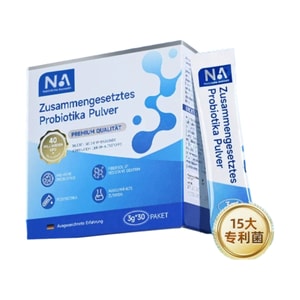 中国直送: Naturliche Auswahl 胃腸複合体プロバイオティクスパウダー (ミルク風味) (30 個/箱)